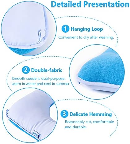 MESINURS Donut Butt Pillow, Anti-Decubitu Pad Bed Cushion, Pressure Nursing Pad for Bedridden, Elderly, Disabled, Pregnant (17"x17", Square)