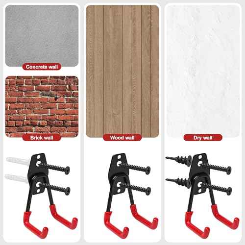 TOOLEAGUE 16 Pack Garage Hooks Heavy Duty, Utility Double Steel Garage Storage Hooks,Wall Mount Hangers Organizer for Ladders, Bikes, Tools, Power, Bulky Items