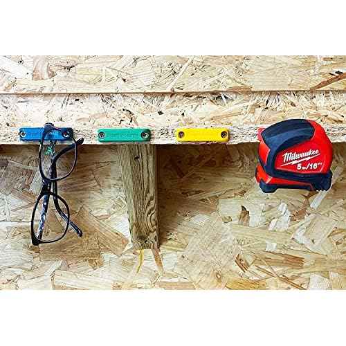 StealthMounts Bench Belt - Universal Tool Holder | Tool Holster Set - 6 Pack | Perfect Tool Hanger Storage Dock for Power Tools, Tape Measures and Belt Clips (12 Pack Black)