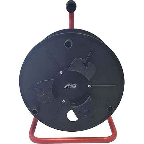 Audio2000'S ADC271C Deluxe Portable Cable Reel/Cord Reel, Capacity: 720 feet of 6mm Cable/Cord