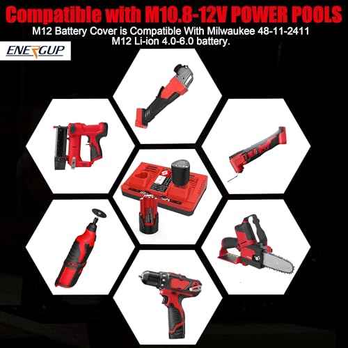 energup 2Pack 12V 3.5Ah Replacement for Milwaukee M 12 Battery and Charger Kit for 48-11-2420 48-11-2401 M 12 12Volt Battery + 2Port Dual Compatible with Milwaukee 12V Charger