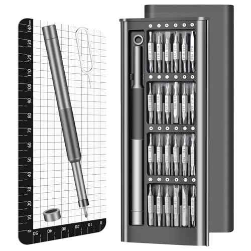 52-IN-1 Precision Screwdriver Set, [S2 Steel] Professional Magnetic Electronics Small Repair Tool Kit for Phone, Computer, Eyeglass, PS5, Watch, Laptop, Macbook, Ring Doorbell Screw Driver
