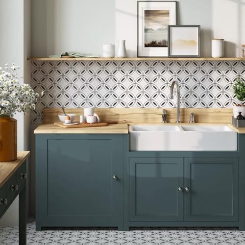 Jeweluck Green Peel and Stick Wallpaper 15.7"x196.8" Solid Matte Self-Adhesive Removable Vinyl for Cabinets and Bathroom