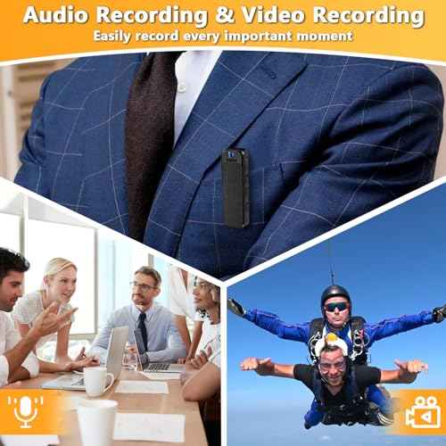 Hidden Body Camera HD 1080P Mini Body Came with Night Vision Wearable Camcorder with 180¡Æ Rotatable Lens and Sturdy Clips Small Video Recorder for Security, Indoor, Outdoor