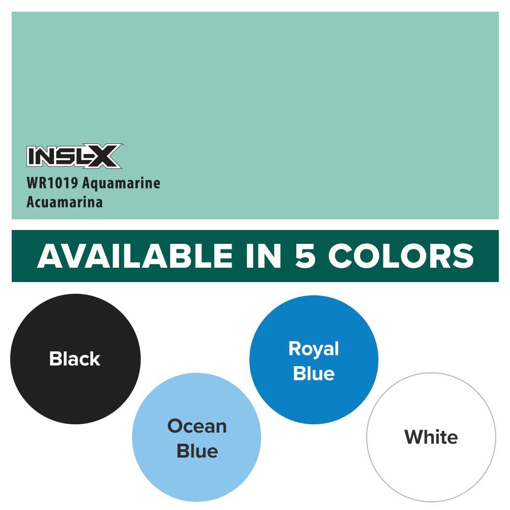 INSL-X Waterborne, Semi-Gloss Acrylic Pool Paint, Aquamarine,1 Gallon,128 Fl Oz (Pack of 1)