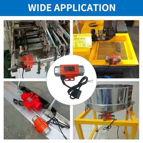 Concrete Vibrator Vibration Motor Single Phase AC 110V 3600RPM Vibrating Motor With Power Plug for Shaker Table (30 Watts)