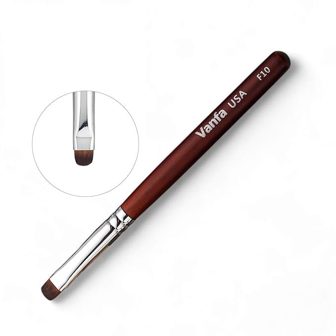 Vanfa French Brush for Nails, Clean up brush for Gel Nail Polish F10