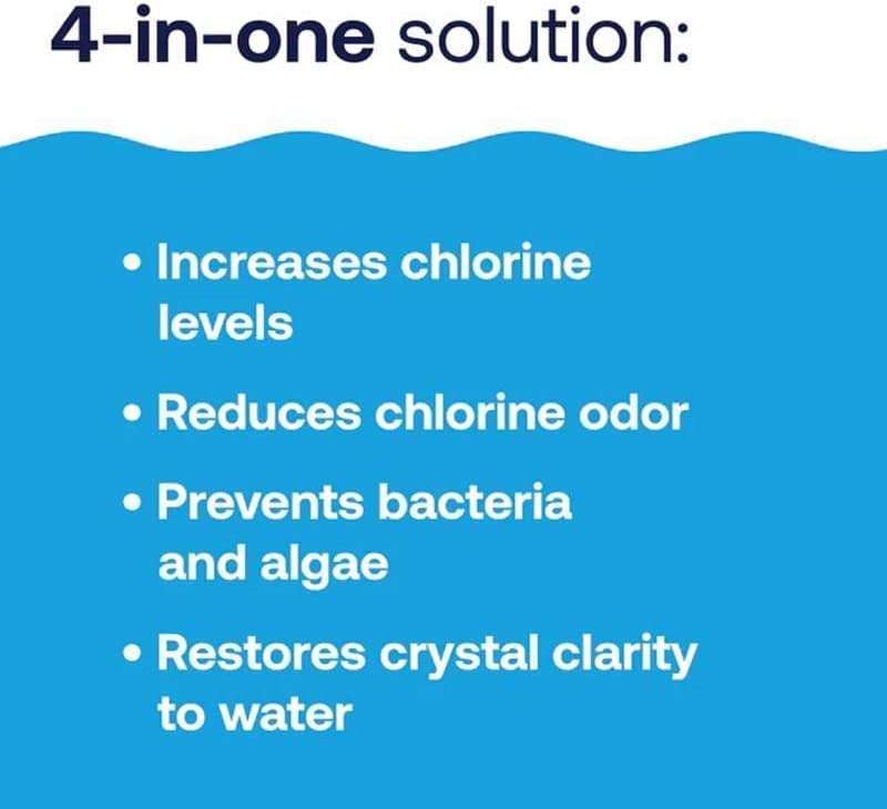 HTH 52043 Pool Care Shock Advanced, Swimming Pool Chemical Prevents Bacteria & Algae, Cal Hypo Formula, 2 lbs (2-Pack)