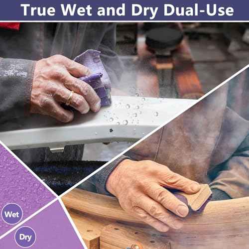 30-Sheet Premium White Corundum 80 Grit Sandpaper, 9 x 3-2/3 Inch Heavy Duty Wet Dry Abrasive Sheets for Wood Metal Sanding and Grinding