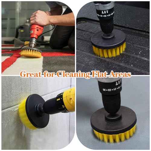 6pcs Drill Brush Attachment Set, for Tile Grout, Bathroom, Kitchen, Car Wheel, Floor, Sink, Corner