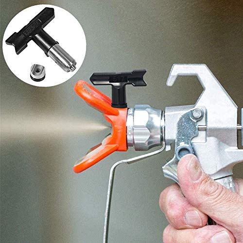 Zerodis Black Airless Spray Gun Tips Reversible Tungsten Steel Paint Sprayer Nozzle Accessoies(217)