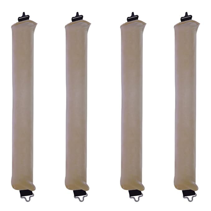 Overnight Heatless Hair Curler Blowout Rods Jumbo, Heatless Curls Satin Flexi Rods for Overnight Sleeping, No Heat Curling Tool for All Hair Types, Soft Heatless Hair Curler (Khaki, 4 Rods)