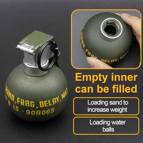 Zhongren Dummy Grenade Toy Model Plastic Grenades CS Airsoft Tactical Gear Accessories for Army Fans Cosplay Movie Props Outdoor