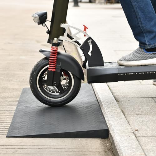 2.0" Rise Rubber Threshold Ramp for Doorways,Non-Slip Surface for Wheelchair Scooter Stroller,1500 LBS Capacity,Cuttable and Adjustable Size