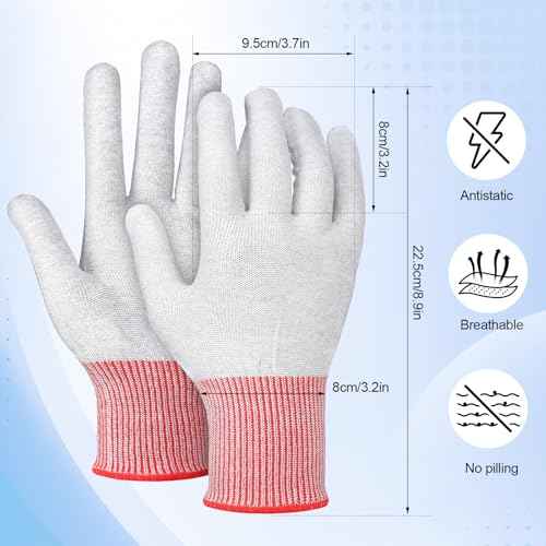 Wrap Grey Vinyl Gloves Professional Carbon Fiber Dust-free Working Gloves Professional Anti-static Tint Application