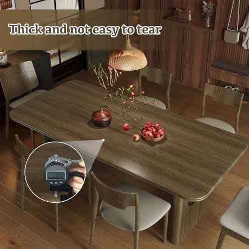 Abyssaly Wood Contact Paper- Walnut Wood Peel and Stick Wallpaper for Cabinets - Self Adhesive Waterproof Wood Grain Wall Paper Easy to Clean for Furniture Countertops Drawer Shelf Liner 15.7" x 118"