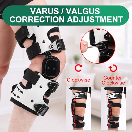 OA Unloader Knee Brace, Support for Arthritis Pain, Osteoarthritis and Bone on Bone Knee Joint Pain, OA Knee Brace Adjustable Metal Medial & Lateral Knee Support