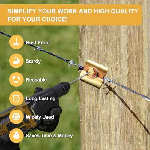 200 Pcs 2'' Fence Staples, Reusable Fasteners with Wire Fixer, Nails for Wire Mesh and Woven Fencing, Quickly Install Screws with Cordless Drill