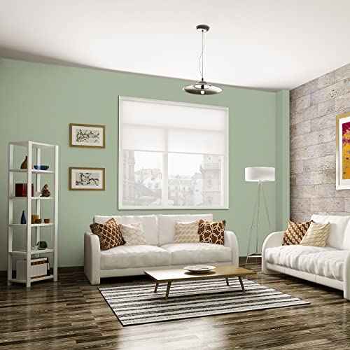 practicalWs Sage Green Wallpaper Stick and Peel Green Contact Paper 17.7'' x 118.1'' Removable Wallpaper Self-Adhesive Vinyl Solid Wall Paper for Bedroom Kitchen Cabinets
