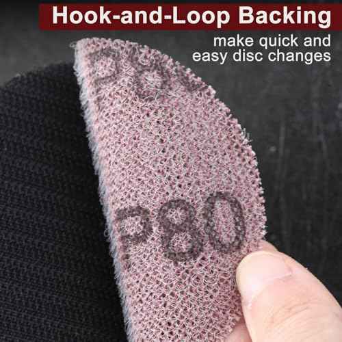 SPEEDWOX 3-Inch 80 Grit Mesh Abrasive Dust Free Sanding Discs, Virtually Dust-Free, Box of 25 Discs, Sanding Discs Hook and Loop for Metal, Wood, Composites, Stock Removal, and Fine Finishing
