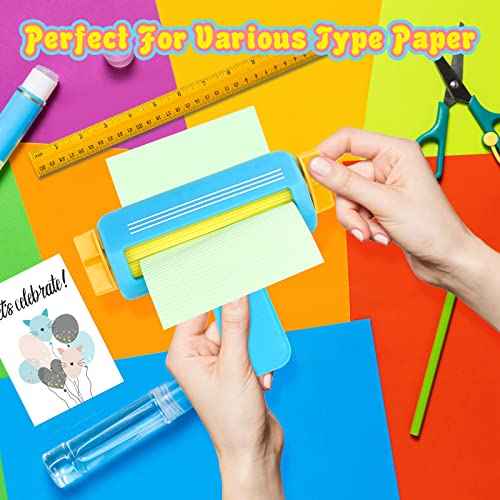 Paper Crimper Tool Wave Shape Making Tool, Pletpet Small Paper Crimper for Crafts DIY Arts Card Stock and Scrapbooking Decoration Making£¨Blue£©