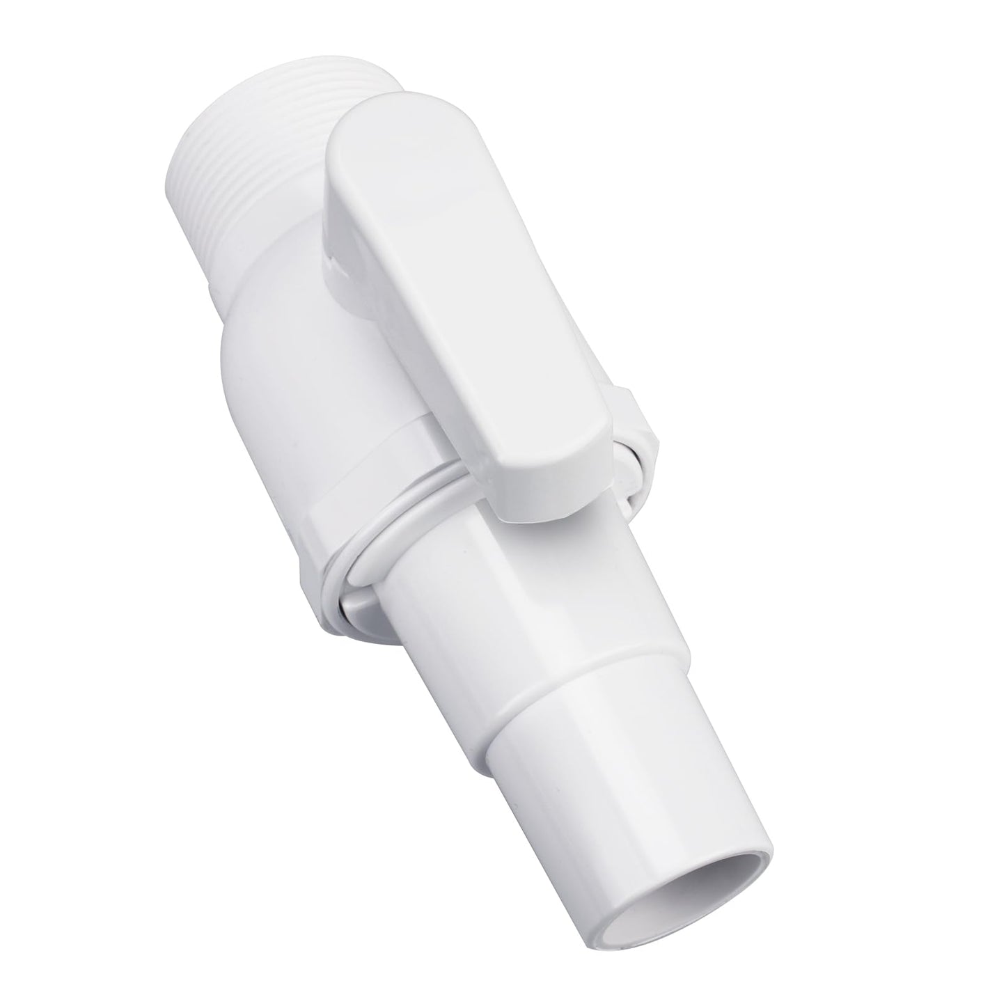 Pool Shut Off Valve Replacement Compatible with Hayward SP0729 Econoline 2-Way Ball Valve, 1.5" MIP x 1.5” - 1.25”, Above Ground Pool Filter Accessories
