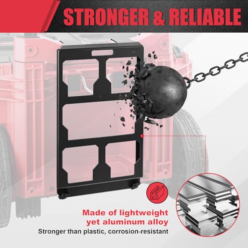 Packout Mounting Plate Compatible with Milwaukee 48-22-8427 Toolbox, Attaches to Rolling Toolbox Handle, Organizer Storage Bracket for Packout Tool Box System