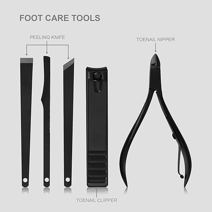 Utopia Care Manicure Kit for Women and Men, Manicure Set with Nail Clippers, Nail Kit Includes Fingernail & Toenail Clippers,16Pcs Pedicure Kit Stocking Stuffers with Travel Case, Yellow
