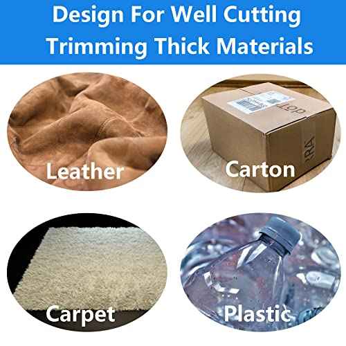 Utility Hook Blade Razor Knife for Carpet & Roofing - Box Cutter Blades Refills (20 Pieces) with Plastic Storage Box