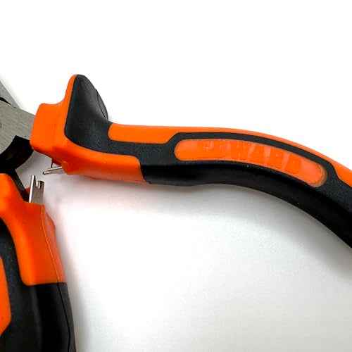 Edward Tools Pro-Grip 6" Needle Nose Pliers - Hard Carbon Steel Jaws - Spring Loaded Design for Easier Use - Ergo Soft Handle with Safety Ridge - Long Reach for Home, Fishing, Jewelry, Crafts