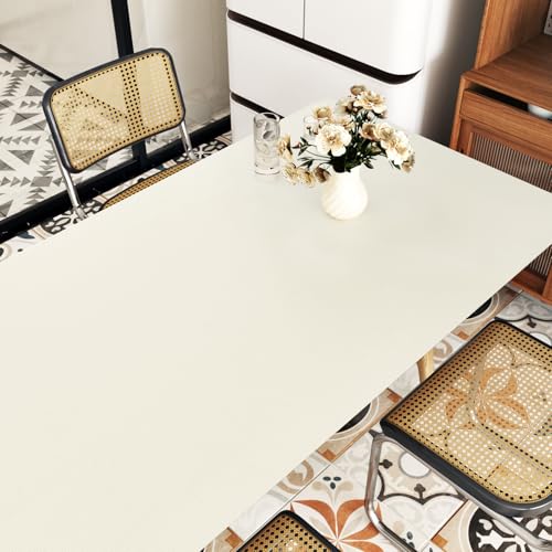 WESTICK Cream White Wood Contact Paper Self Adhesive White Wood Grain Wallpaper Peel and Stick Countertops Waterproof Beige Wooden Vinyl Wrap for Kitchen Island Tables Cabinets Drawers 15.8" x 80"