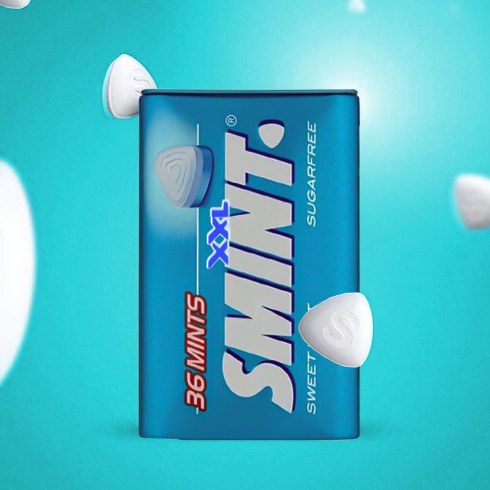 Smint Mix XXL 4 Packs (Strawberry, Spearmint, Peppermint, Sweetmint) Convenient 25g Tins Sold By VR Angel