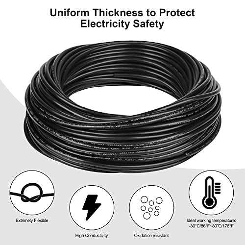 18 Gauge Wire 2 Conductor,18 AWG Electrical Wire Stranded PVC Cord Oxygen-Free Copper Cable,200FT 2 Core Pure Copper Flexible Cable Wire for LED Lamp Lighting Strips Automotive (18AWG-2C, 200FT)¡¦