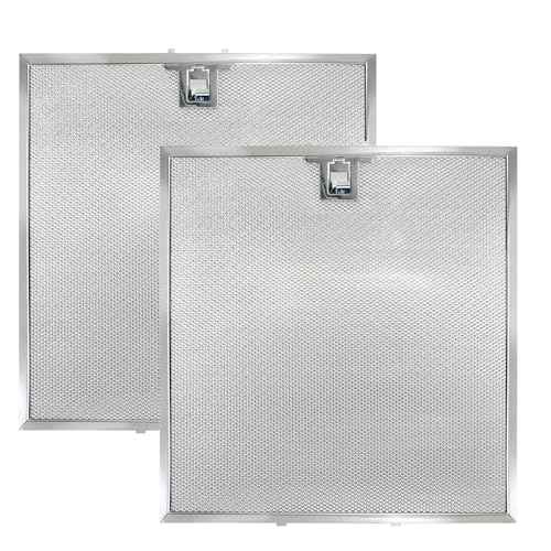 WA0575 Range Hood Filters 13.5" x 14.4" x 0.35" - 2 Pack Replacement Grease Filters for Kitchen Ventilation by oneket