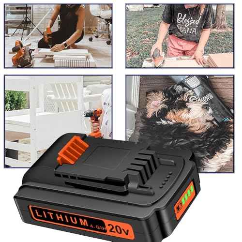 2Packs Replacement Black and Decker 20V Battery 4.0Ah, Built with 21700 Cells, High-Performance Lithium-Ion Battery Compatible with 20V Tools