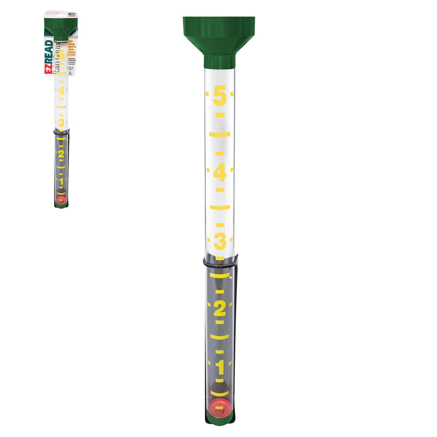 Headwind EZRead 26â Giant Professional Outdoor rain Gauge, USA Made Heavy Duty All Weather Freeze Proof mountable with Float, Hunter Green (820-0019)
