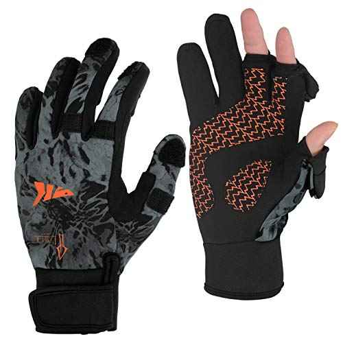 KastKing Mountain Mist Cold Winter Weather Fishing Gloves for Men and Women - Ideal for Ice Fishing, Photography, or Hunting