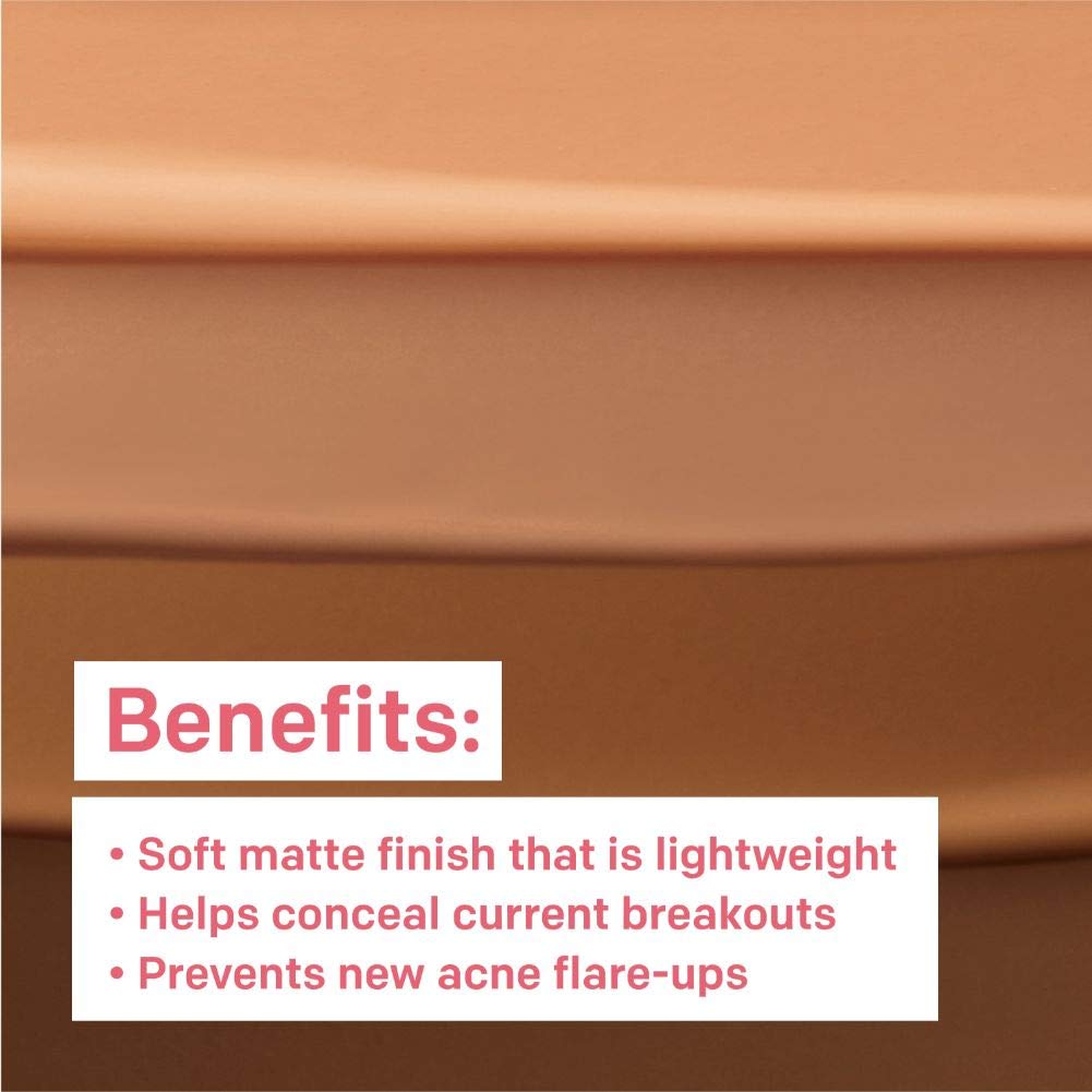 Almay Clear Complexion Makeup, Matte Finish Liquid Foundation with Salicylic Acid, Hypoallergenic, Cruelty Free, -Fragrance Free, Dermatologist Tested, 500 Beige, 1.0 oz