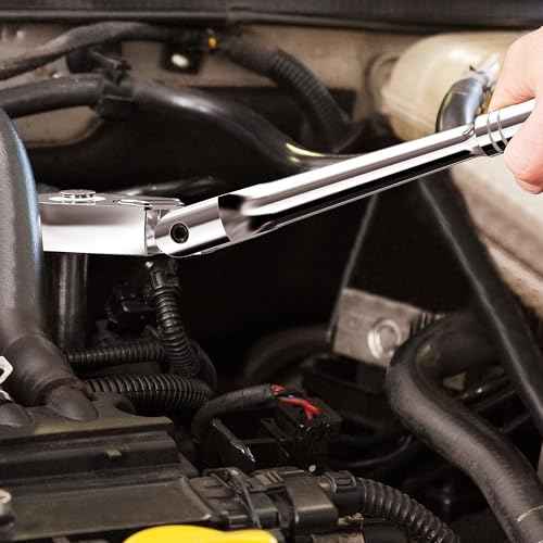 PRIDE&CRAFT 4-Piece Flex Head Ratchet Set, 1/4", 3/8", 1/2" Drive, 3/8" Stubby, 72-Tooth, Socket Wrench Quick Release Reversible Design, Swivel Head Ratchet, Chrome Alloy Made, EVA Organizer
