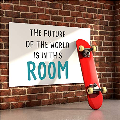 The Fulture of The World is in This Room-Inspirational Quotes Wall Decals-Vinyl Stickers for Bedroom Living Room School Office Home Decor