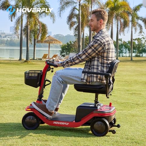 T5 Mobility Scooter, 4-Wheel Mobility Scooter for Adults - 16.8 Miles Range, 5 Mph, Smart Safety Features, Removed Battery, Rotating Swivel Seat, Headlight