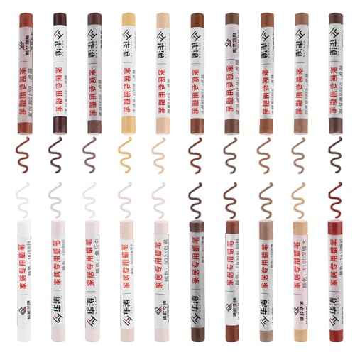 PATIKIL Furniture Repair Crayons, 6 Pcs Wax Wood Filler Sticks Wood Wax Crayons for Scratches, Wood Floor, Holes, Tables, Milky White