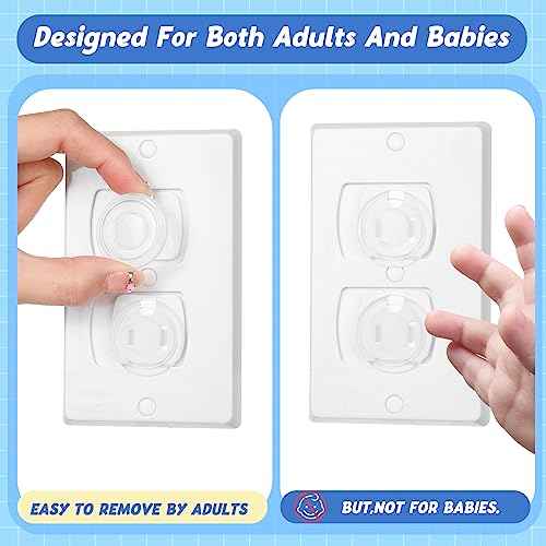 Thyle 750 Pcs Outlet Covers Bulk Child Baby Proofing Plug Covers for Electrical Outlets Easy Install Socket Sturdy Safe Secure Baby Proofing Kit for Home Office Bulk