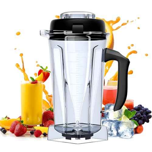 For Vitamix Blender Pitcher 64oz Container, Replaces 5200 5300 6500 7500 Pro200 500 Vita-Prep vm0101 vm0102 E310 320 etc, Perfect Fit for Vitamix Classic/Explorian Series Blender Replacement Cup
