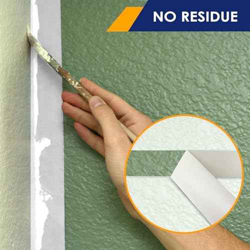 Masking Tape 3 Inch Wide, Beige, General Purpose White Painters Tapes for Drafting, Packing, Labeling, 3 Inch ¡¿ 55 Yards, 1 Pack