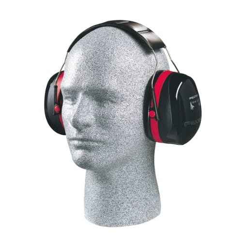 3M H10A Peltor Optima 105 Series, Earmuff, Headband, 1" x 1" x 1", Black/Red