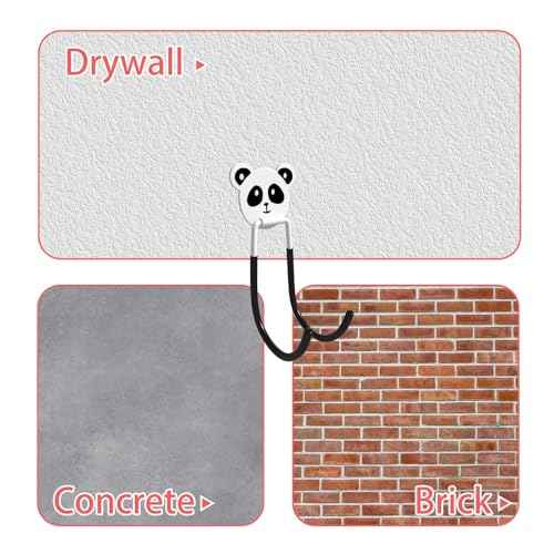 Metal Heavy Duty Hooks 8PCS Wall Mount Storage Organizer for Extension Cord Tool Coat Backpack Hanging Plant Ladders Bikes
