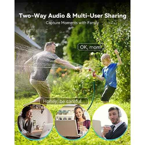 blurams 2K Outdoor Camera Wired, 5GHz/2.4GHz Wi-Fi Cameras for Home Security Outside with 360¡Æ PTZ, Color Night Vision, Motion Detection Tracking, Two-Way Audio, IP66 Weatherproof, Works with Alexa