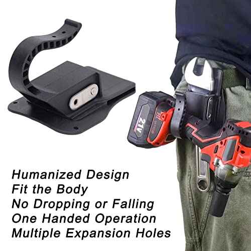 Drill Holster Holder Multi Tool Holster Cordless Power Tool Belt Clip Belt Hook Anti Drop Design for Cordless Impact Drills Wrench Tools 220lbs