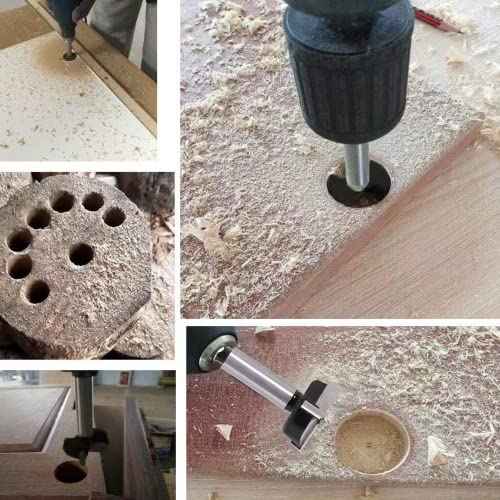 Forstner Drill Bits 20mm (25/32 inch) Tungsten Carbide Upgraded Version Higher Hardness Wood Hole Saw Auger Opener Woodworking Drilling Tool Wood Cutter